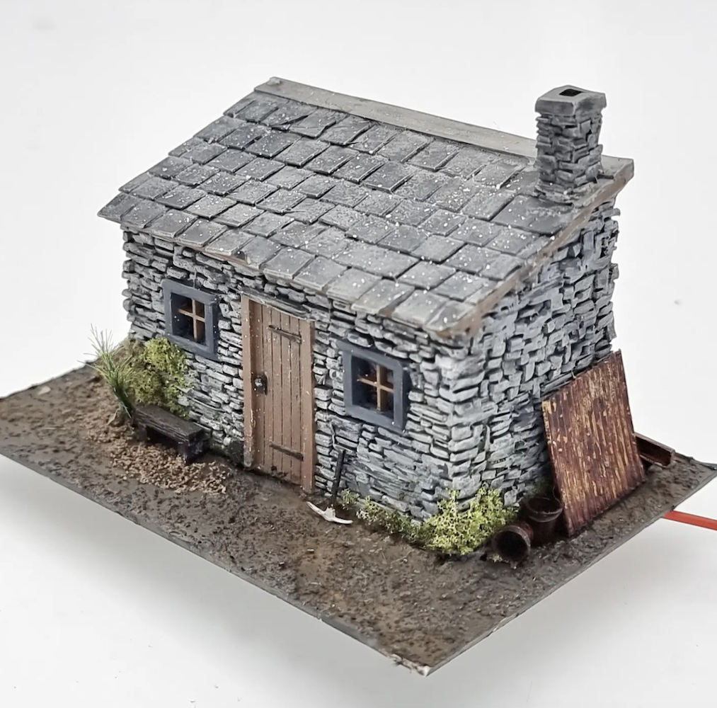 OO gauge lineside hut — Workshop Originals model railway scenery