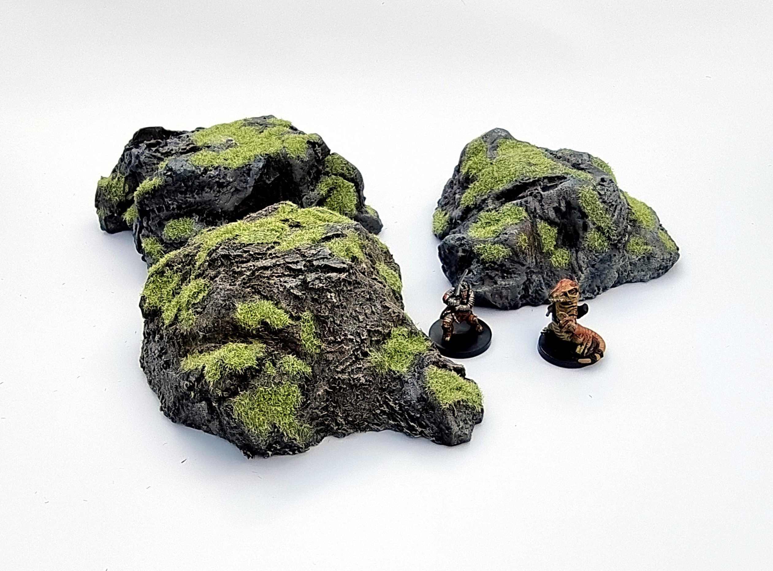 Handcrafted wargaming rocky terrain — Workshop Originals